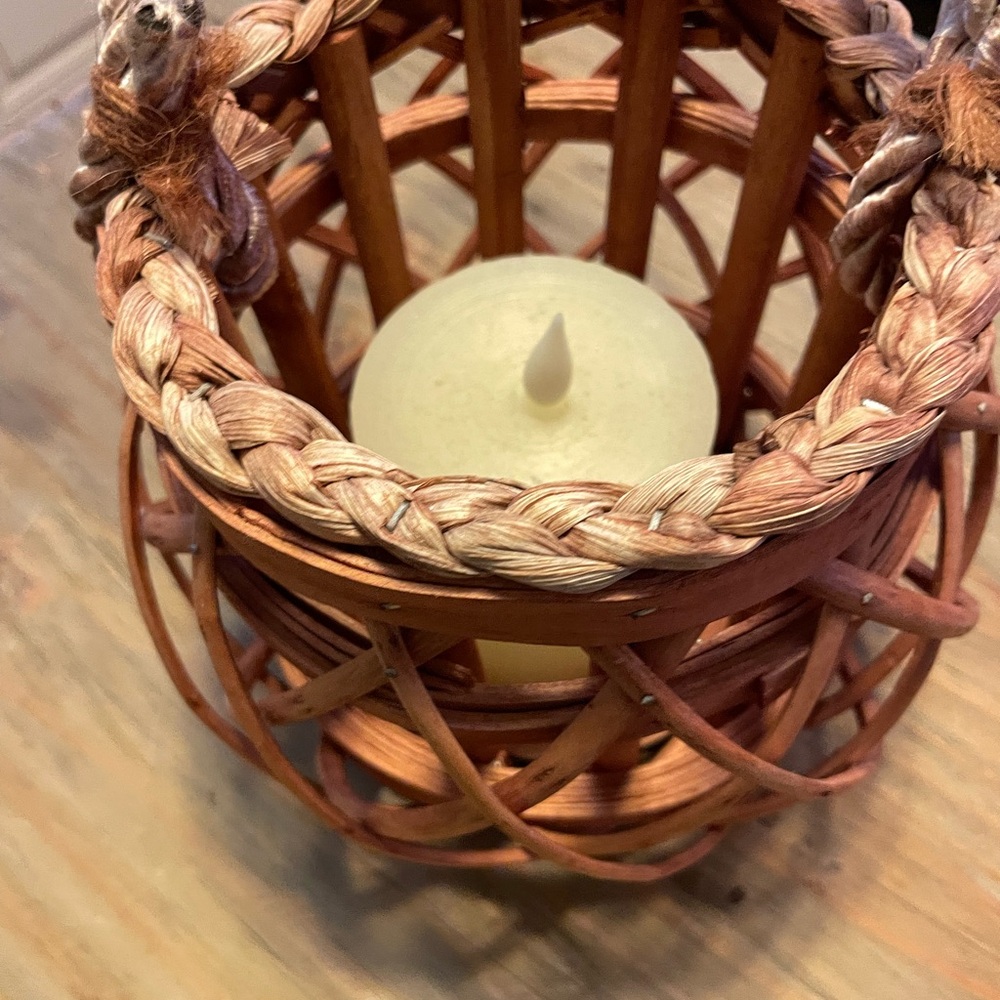 Rustic/boho candleholder - Picture 4 of 7